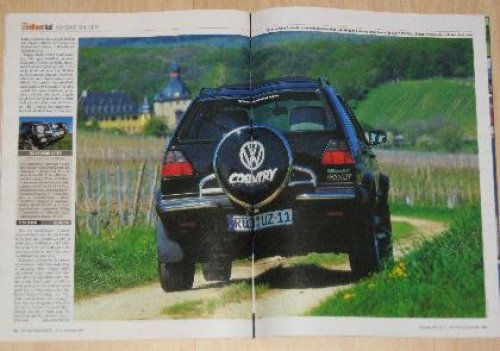VW Golf Country in der Zeitschrift Auto BILD alles allrad 09/2005
